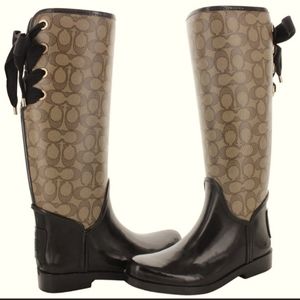Coach rainboots womens size 10 new